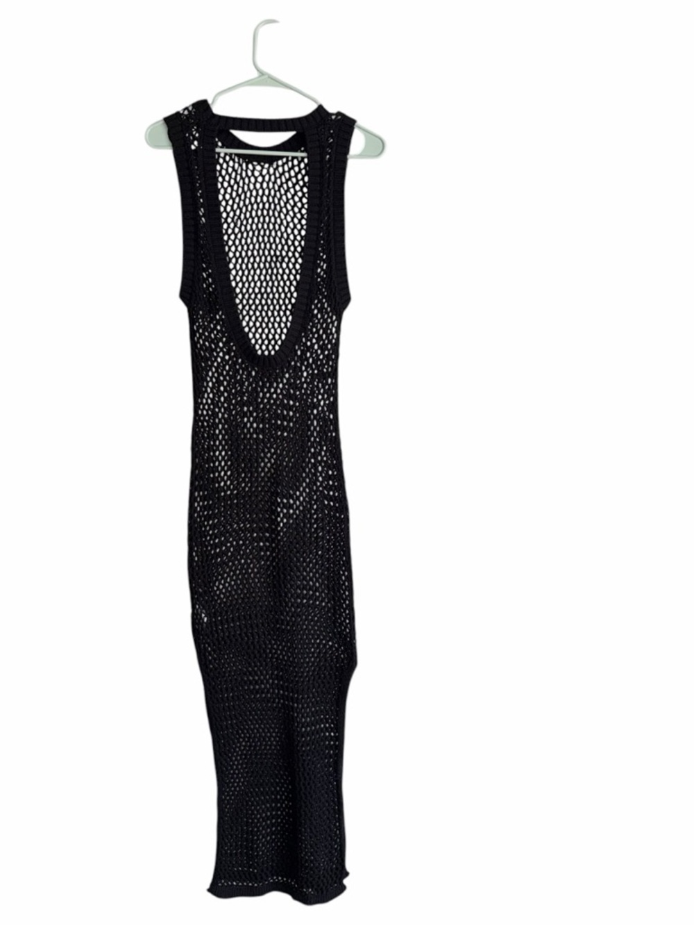 Beach Riot Holly Sheer Open Knit Cover-Up Dress, Size S - Picture 3 of 8